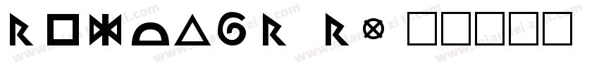 Regular R字体转换